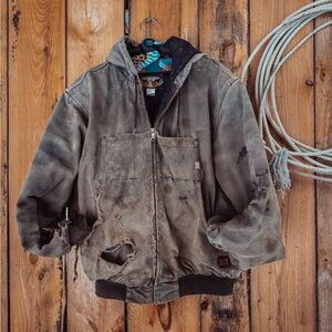 Tough Duck Distressed Work Jacket – Rugged & Worn